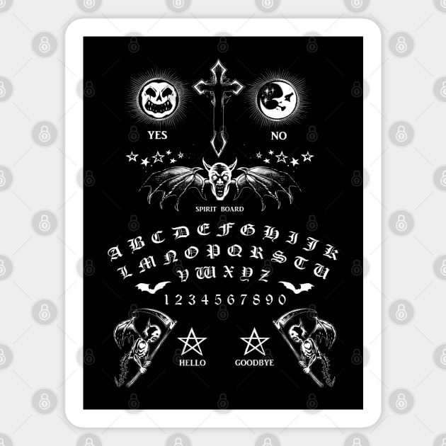 Ouija Board Magnet by wildsidecomix